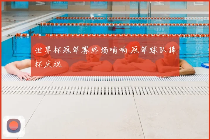 世界杯冠军赛终场哨响 冠军球队捧杯庆祝